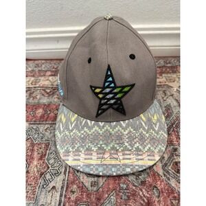 Grassroots California Sensi Star Snapback Hat Grey Geometric Star Men S/M